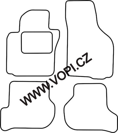 Autokoberce Seat Leon 08/2005 - 08/2008 Autofit (4218)